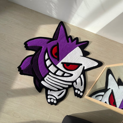 3D Skeleton Tufted Rug, Cartoon Home Decor