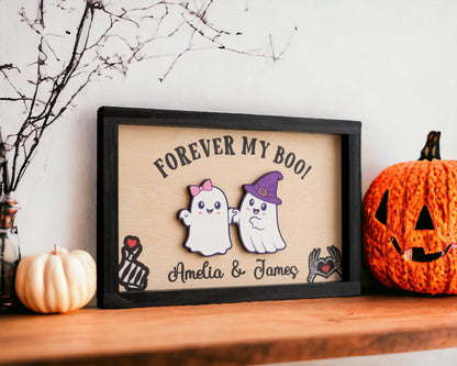 Forever My Boo Sign, Halloween Couple