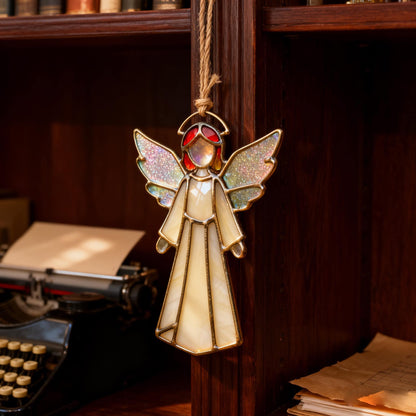Handmade Stained Glass Angel Suncatcher