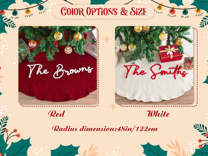 Personalized Christmas Tree Skirt