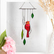 Cardinal Custom stained glass ornament