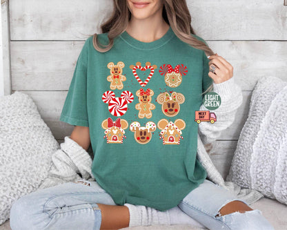 Mickey and Minnie Gingerbread Shirt