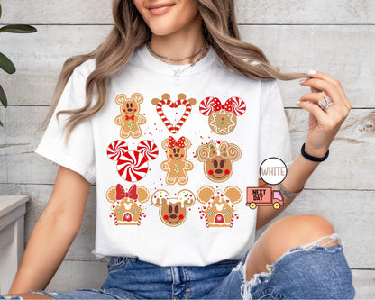 Mickey and Minnie Gingerbread Shirt
