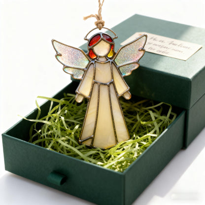Handmade Stained Glass Angel Suncatcher