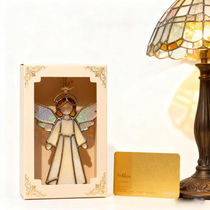 Handmade Stained Glass Angel Suncatcher