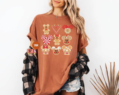 Mickey and Minnie Gingerbread Shirt