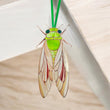 Cicada stained resin window hangings