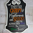 Custom Last Name Halloween Sign
