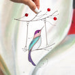 Hummingbird stained glass bird suncatcher