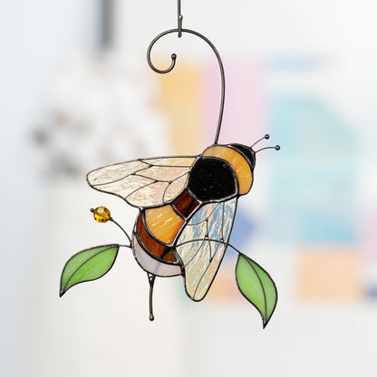 Bee Custom stained glass window hangings