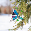 Magpie stained glass window hangings