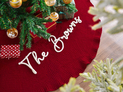 Personalized Christmas Tree Skirt