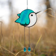 Stained glass art Hummingbird light catcher