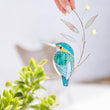 Stained Glass Kingfisher Suncatcher