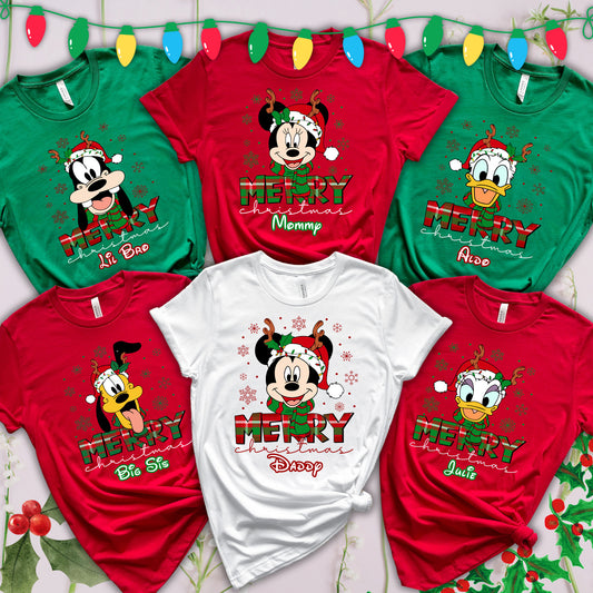 Custom Disney Family Christmas Shirt
