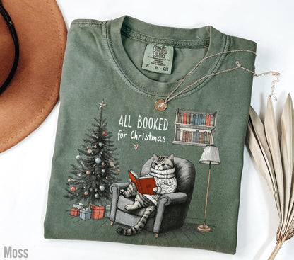 All Booked for Christmas Shirt