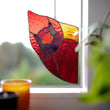 Red Cardinal Stained Glass Window Hangings