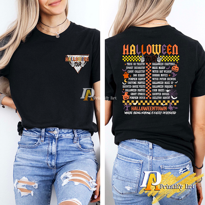 Halloween Tour Shirt,Two Side Ghost Shirt
