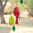Cardinal Custom stained glass ornament