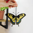 Yellow swallowtail butterfly suncatcher
