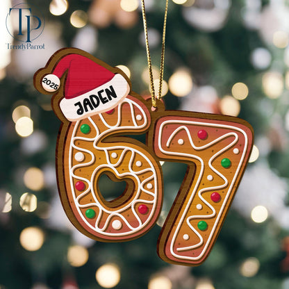 Custom Six Seven Ornament