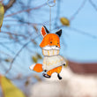Fox stained glass window hangings
