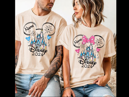 Disney family names Vacation 2026 Shirts
