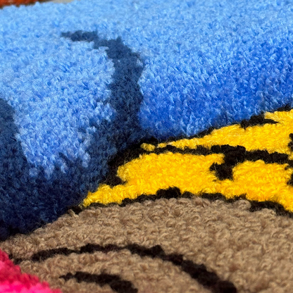3D Cartoon Tufted Rug, Living Room Gift