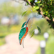 Custom stained glass window bird suncatcher