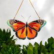 Monarch butterfly stained resin window hangings