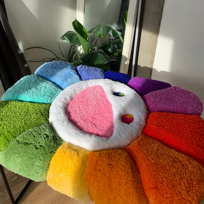 3D Flower Tufted Rug, Fluffy Home Decor