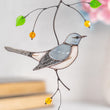 Mockingbird Modern stained glass window hangings