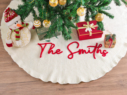 Personalized Christmas Tree Skirt