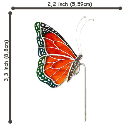 Stained Glass Butterfly Monarch Suncatcher