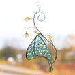Butterly memorial stained glass window hangings