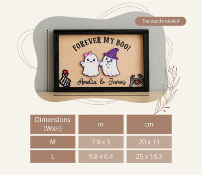 Forever My Boo Sign, Halloween Couple