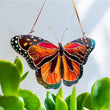 Monarch butterfly stained resin window hangings