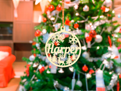 Personalized Wooden Christmas Ornaments
