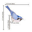 Stained glass Blue Jay Bird Suncatcher