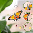 Butterfly stained glass window hangings