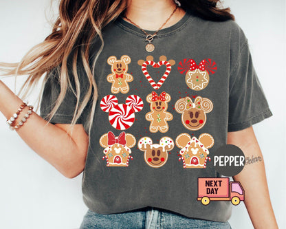 Mickey and Minnie Gingerbread Shirt