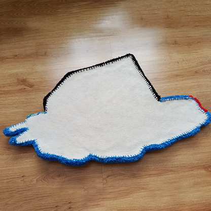 3D Rubik's Cube Tufted Rug, Gamer Gift, Kids Decor