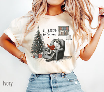 All Booked for Christmas Shirt