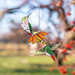 Custom stained glass hummingbird suncatcher