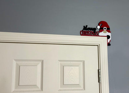 Merry Christmas Gnome Door Corner Decoration