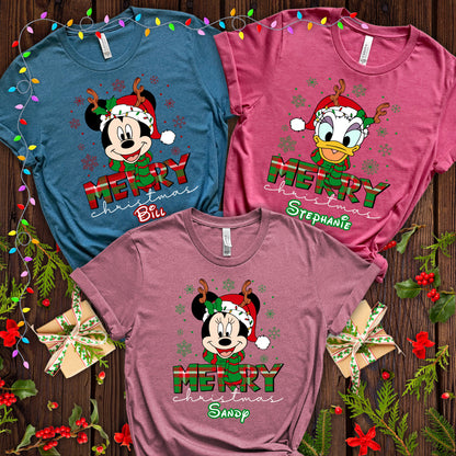Custom Disney Family Christmas Shirt