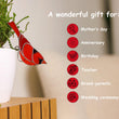 Stained glass Red cardinal planter decor