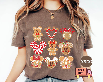 Mickey and Minnie Gingerbread Shirt