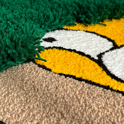 Fluffy Cartoon Tufted Rug, Bedroom Decor, Gift