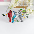 Cardinal stained glass window hangings